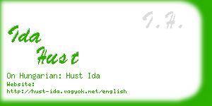 ida hust business card